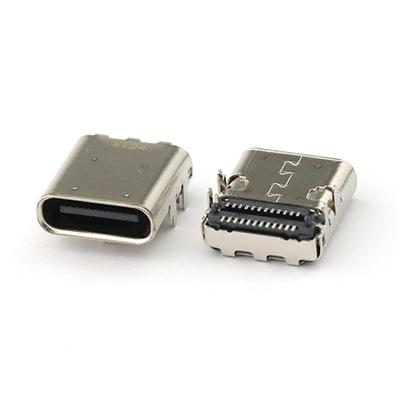 24P Dual Row USB-C Female Connector SMT Mounting USB Connector
