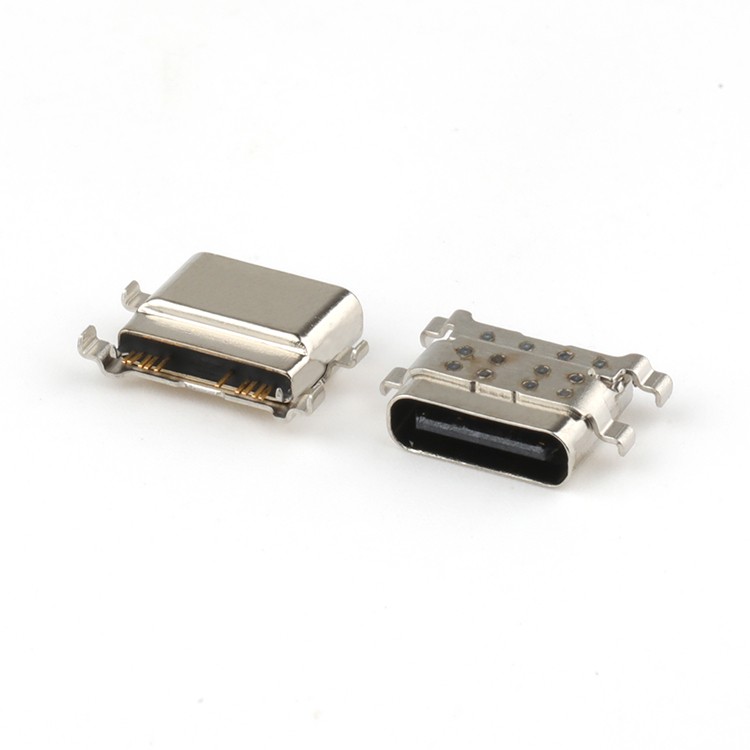 IP67 USB-C Waterproof Connector,L7.65MM SMT USB C 8P Female Connector for PCB