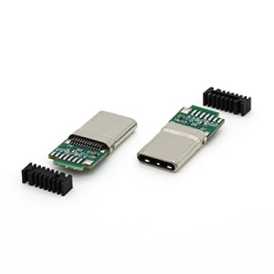 24PIN USB 3.1 Type C Male Plug Connector 10NF A to C