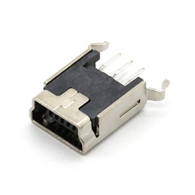 MINI USB 5P Female Connector B type 180degree