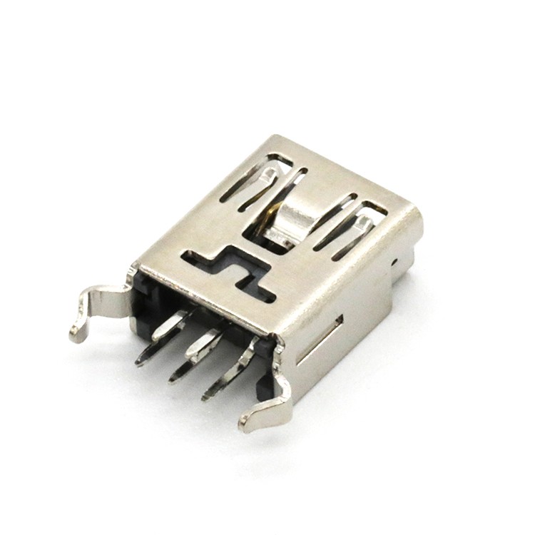 MINI USB 5P Female Connector B type 180degree