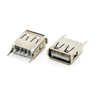 A Type USB 2.0  Female Connector DIP 180Degree