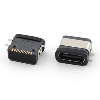 USB 16pin Waterproof IP67 Type C Female Connector
