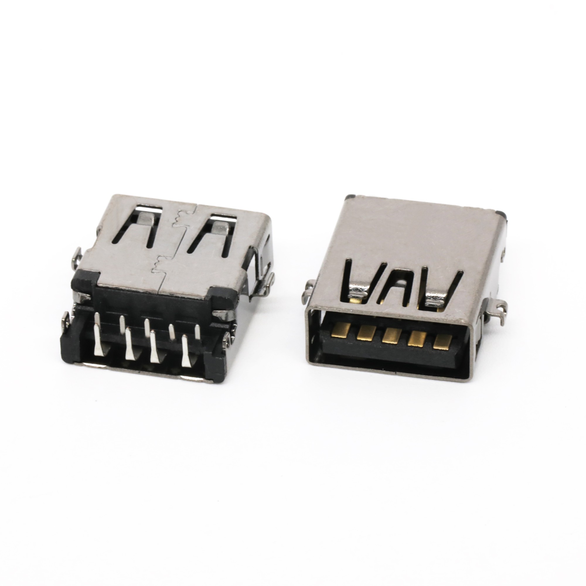 Type A USB 3.1 AF 9 Pin Female Socket Connector  90 Degree 