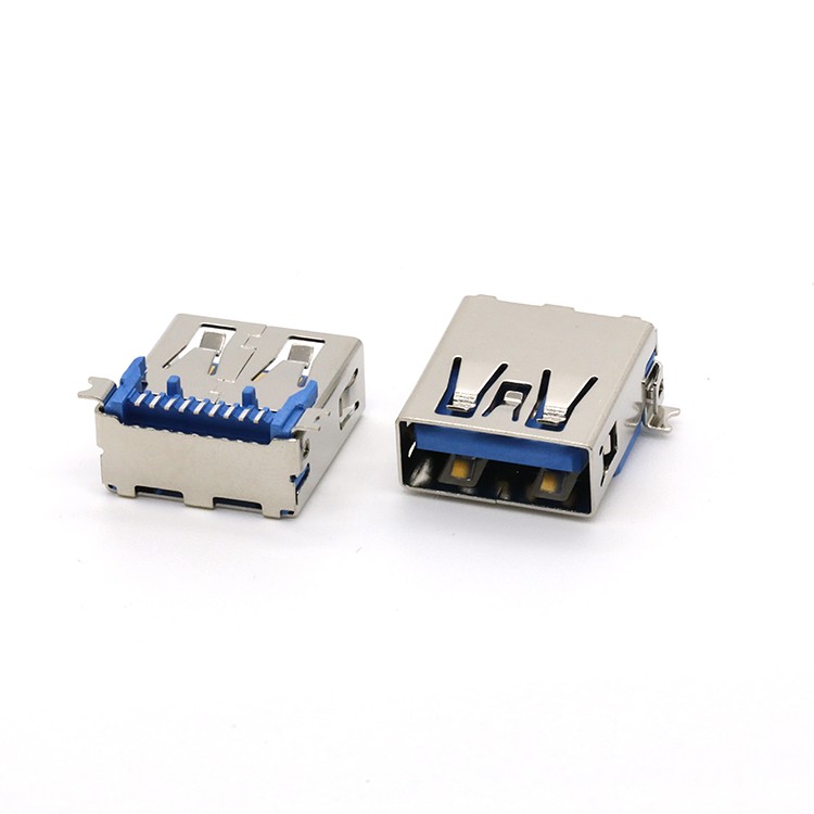 9P USB 3.0 A Female Connector SMT Type Short Body with Flangeless