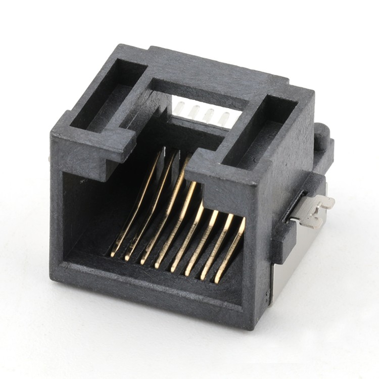 8Pin Ethernet RJ45 8P8C Female Connector SMT Type Mid Mount,H=6.8