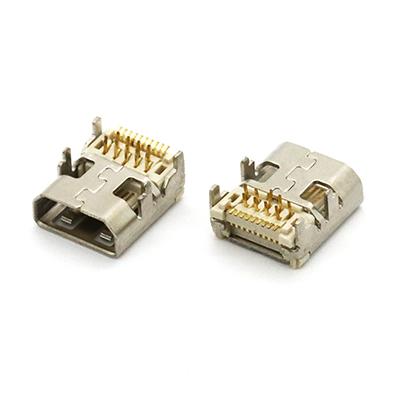 DIP+SMT 19Pin High Definition Multimedia Interface D Type Female Socket Connector for PCB