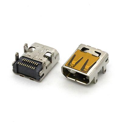High Definition Multimedia Interface SMT Shell Type D Female Socket Connector 19P
