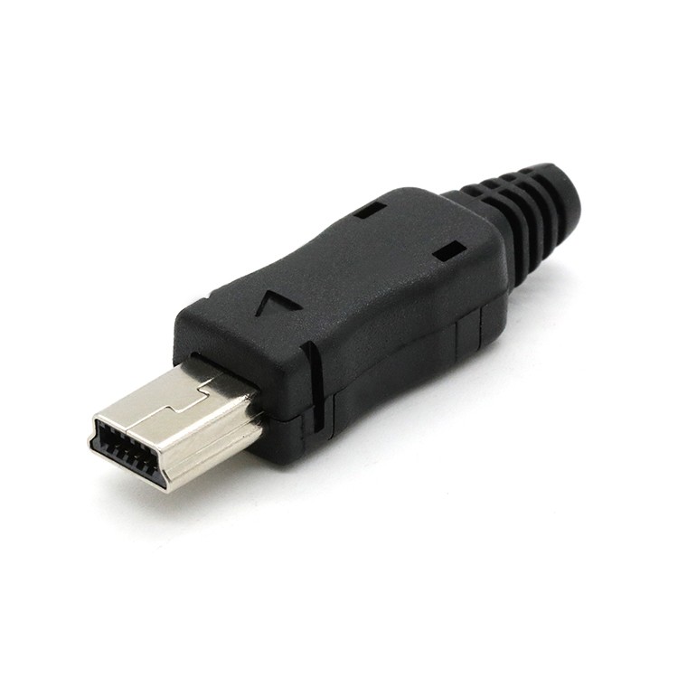 DIY MINI USB 10PIN Male Plug Connector Solder with plastic cover shell 4 IN 1
