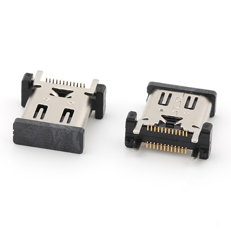 Vertical Dip Type USB 3.1 C Female Connector 24Pin for Charging