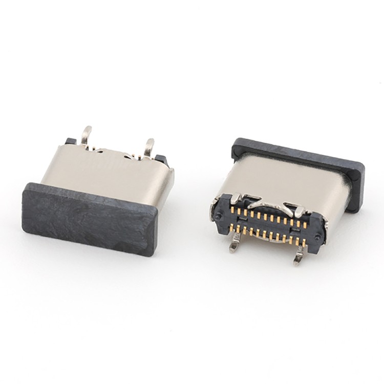 Analogue of Molex-2171820001 Vertical 24P USB 3.1 C Female Connector Surface Mount, H=6.50MM