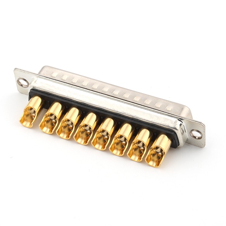 Vertical 8W7 Power DB D-SUB Plug Male PCB Mount Connector 180D 
