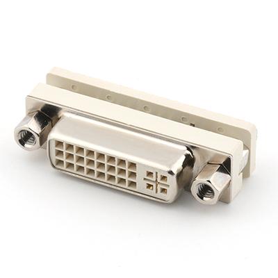 Vertical DVI(24+5) 9Pin Female Socket PCB Mount Connector 180Degree 