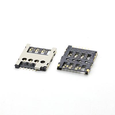 1.45H,Push Push Type Micro SIM Card Socket Connector