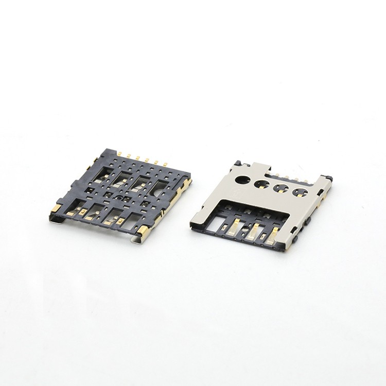 1.45H,Push Push Type Micro SIM Card Socket Connector