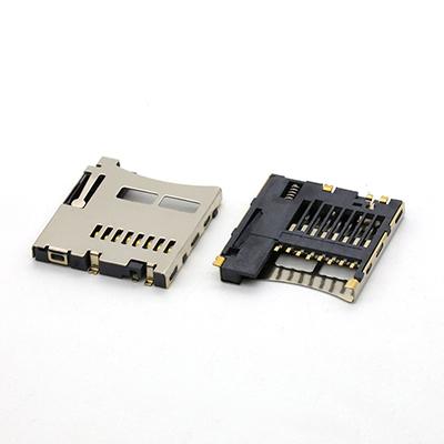 Micro SD Connector Nornal Open Micro SD Push Push Card Connector 