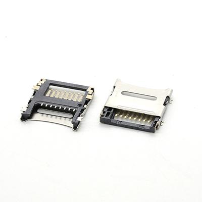 1.8H TF Card Connector Stainless Steel Shell T-Flash Card Connector 1.8H TF Card Connector Stainless Steel Shell T-Flash Card Connector