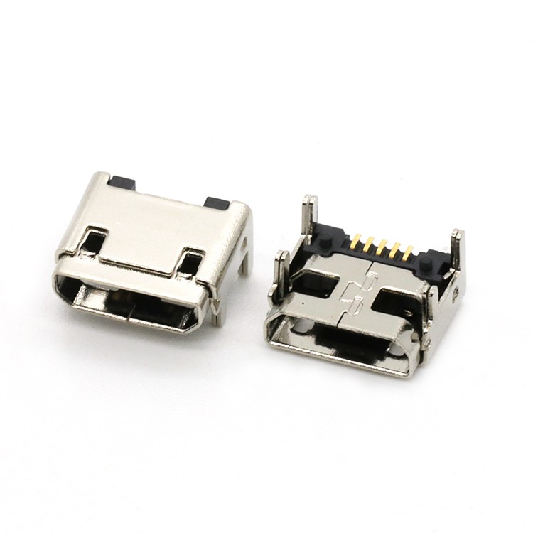 Vertical 5Pin Micro USB 2.0 A Type Female Connector