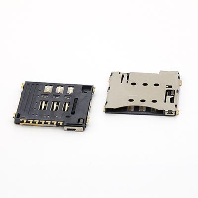7Pin 1.45H with CD Pin Micro SIM Card Push Push Connector