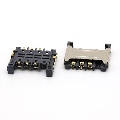 Micro SIM Card Connector 6Pin 2.65H Micro SIM Card Connector