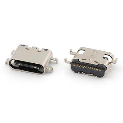 Surface Mount Heighten Type 16Pin USB 3.1 C Type Female Connector