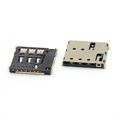 Push Push Type 7Pin 1.37H Nano SIM Card Female Connector