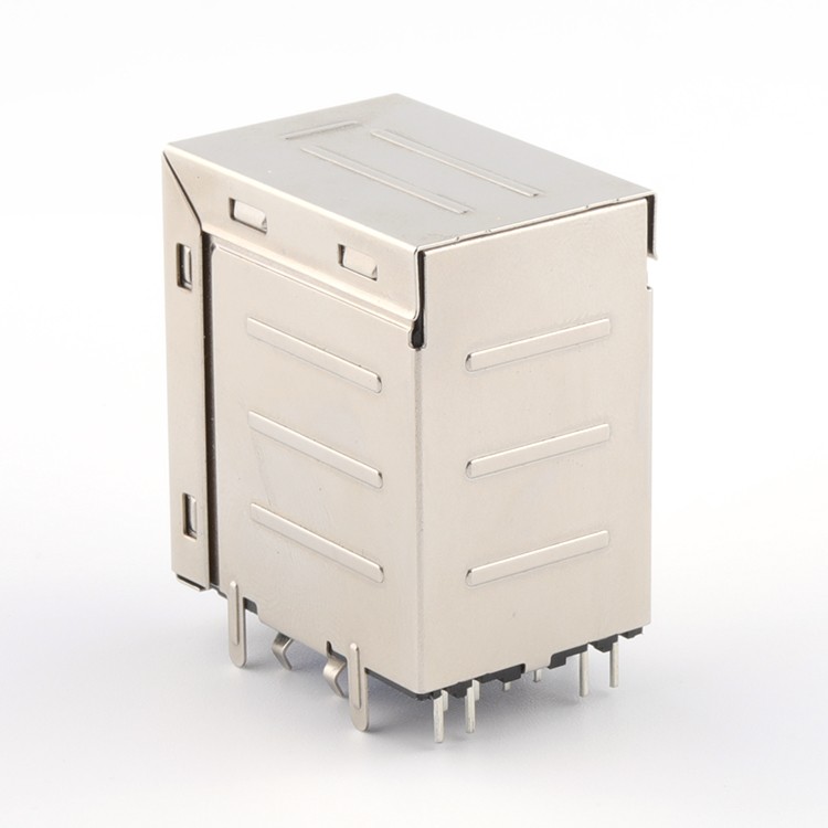 RJ45+Dual USB 3.0 Type A Female Connector