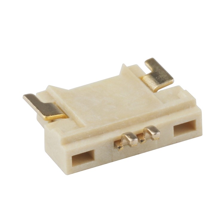 1.25mm Pitch SMT Type Right Angle 2Pin Natural Color Wire To Board Connector