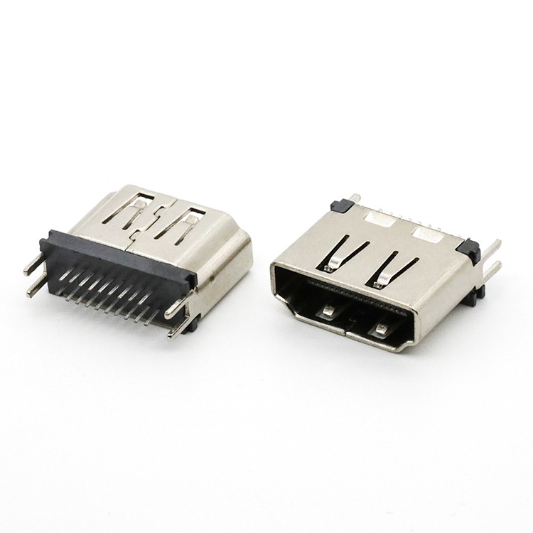 Straddle Mount 1.6MM Dip Type High Definition Multimedia Interface A Female Connector