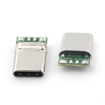 16P USB Type C Male Plug Connector for PCB Board,L=10.6MM