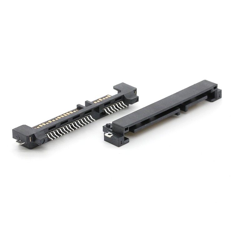 SATA Connector 7+15P  SATA  Male Connector for 1.0MM PCB