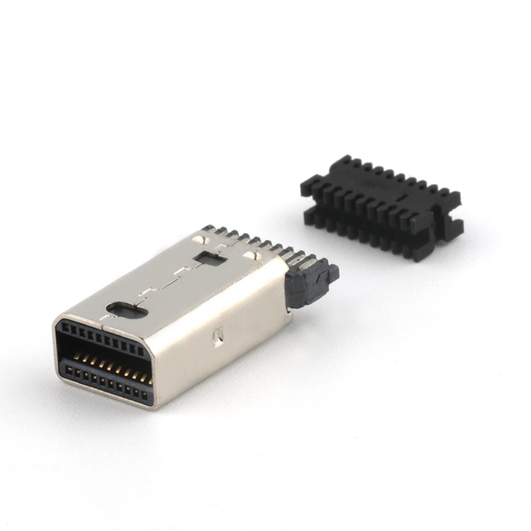 Mini Displayport 20P Male Plug Connector For Wire Soldering