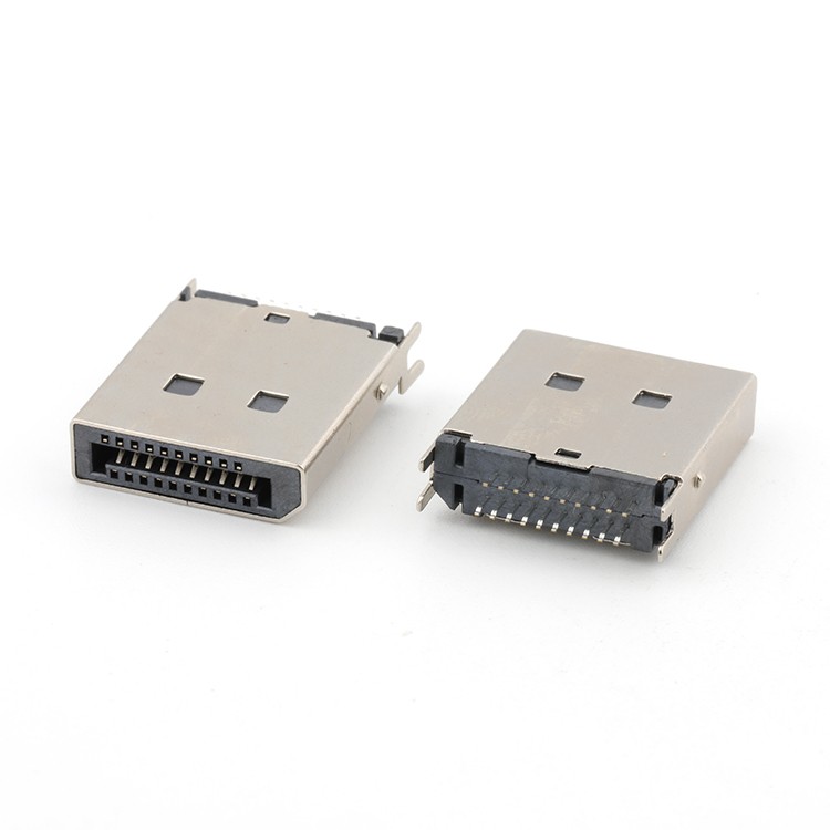DP Male Connector DisplayPort 20Pin Male Connector For 1.6mm PCB