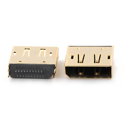 Straddle Mount 1.6mm Vertical Through Hole 20P DP Female Connector 