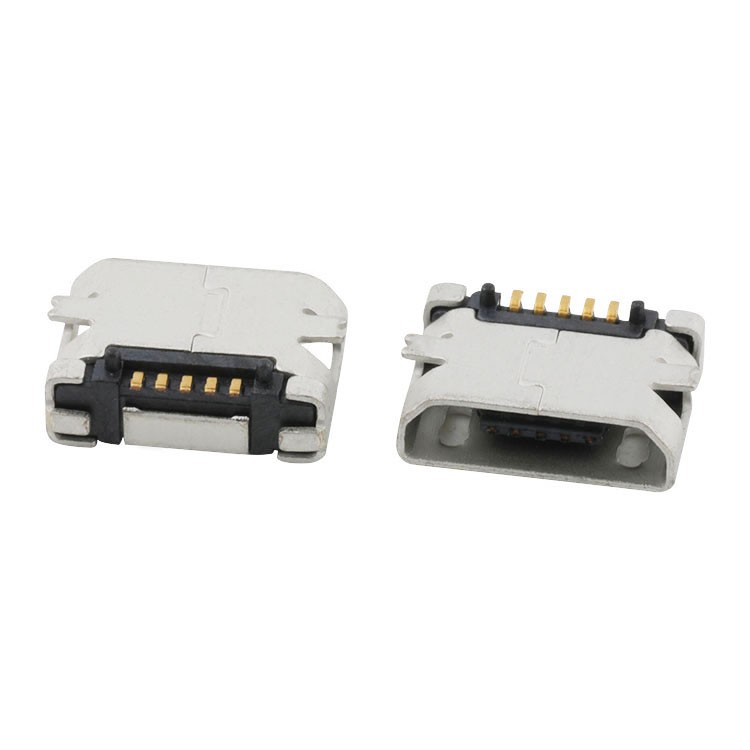 USB Connector Vertical SMT Type 5Pin Micro USB 2.0 B Female Connector