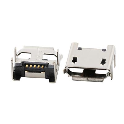 Vertical 5Pin Micro USB 2.0 B Type Female Connector for Mobile Charging