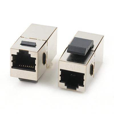 180 Degree RJ45 Cat.6 Semi-Conductive Connector RJ45 Female Keystone Adapter
