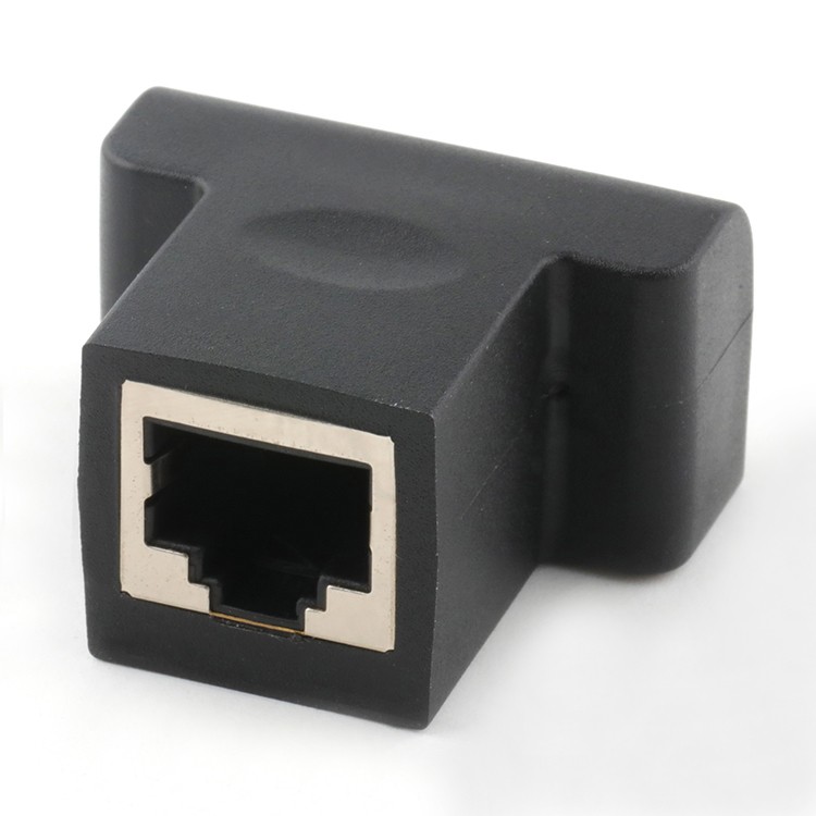 180 Degree Rj-45 Ethernet Female to 8 Pin Screw Terminal Block Adapter