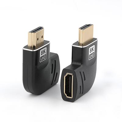 8K 90 Degree High-Definition Multimedia Interface A Male To A Female Adapter Converter