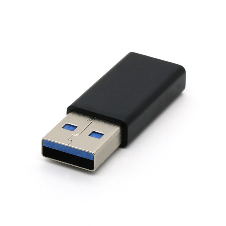 Converter Type A USB 3.0 Male To Type C Female OTG  Adapter 180 Degree 