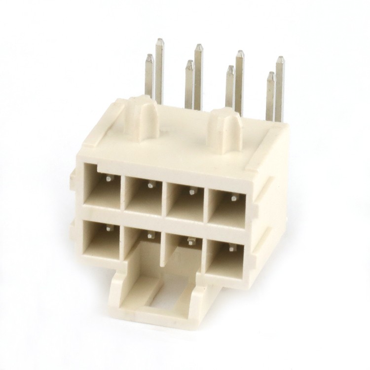 Custom 4~16P 3.5mm Right Angle Dual Row Header Connector 2x4 Pin PCB Wire to Board Connector