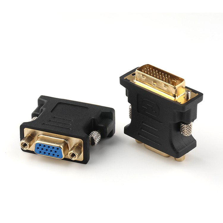 Gold Plated DVI to VGA Adapter DVI (24+5) Male to VGA 15P Female Adapter
