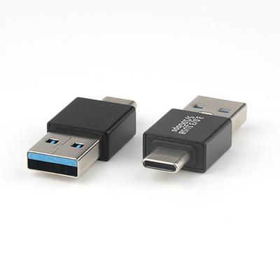 L=34.2MM Metal Case USB 3.1 C Male To USB 3.0 A Male Adapter for Mobile Phone