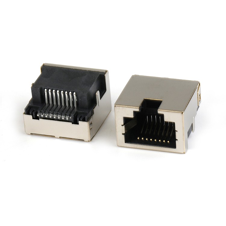 Mid-Mount 4.2MM SMT RJ45 Connector 8Pin 90 Degree RJ45 Network Data Transmission Socket Connector