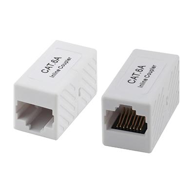 Rj45 Keystone Jack Adapter L=30MM RJ45 CAT.6A UTP Coupler Adapter