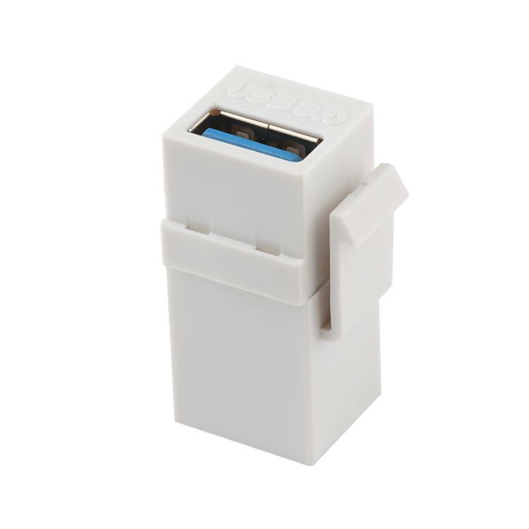 USB 3.0 A Female to USB 3.0 A Female Extension Keystone Jack Adapter