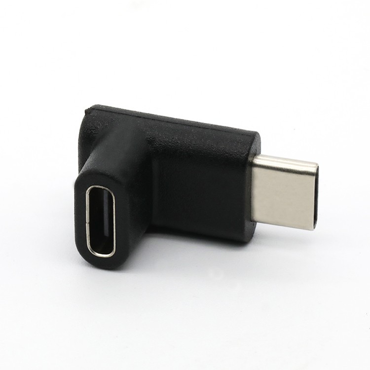 USB 3.1 Type C Male To USB Type C Female Adapter 90 Degree